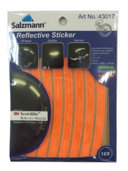 Reflective Bike Stickers (orange)